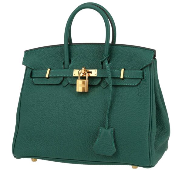 Hermès, Pre-Loved Malachite Togo Birkin 25, Malachite