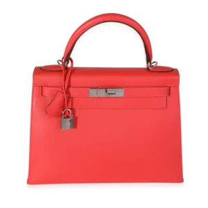 Hermès, Pre-Loved Rose Jaipur Epsom Sellier Kelly 28 PHW