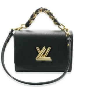 Louis Vuitton Pre-Loved Black Epi Braided Handle Twist MM