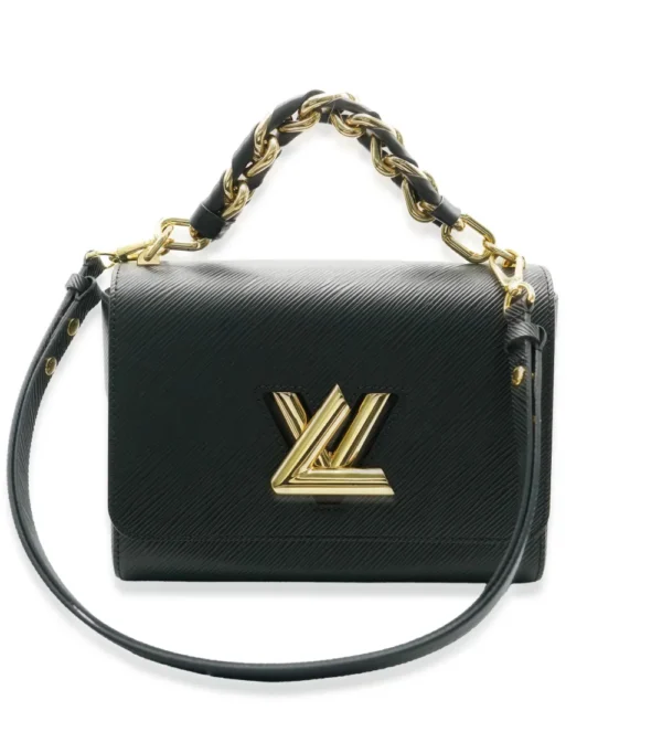 Louis Vuitton Pre-Loved Black Epi Braided Handle Twist MM