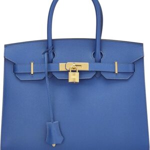 Hermès, Pre-Loved Blue France Epsom Birkin 30, Blue France