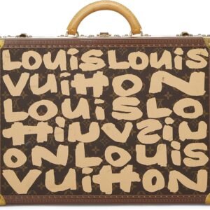Louis Vuitton Pre-Loved Stephen Sprouse x Louis Vuitton Beige Monogram Graffiti Canvas Trunk, Beige