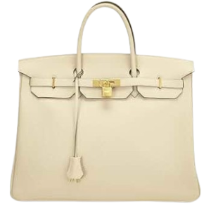 Hermès, Pre-Loved Criae Togo Birkin 25, Cream