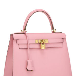 Hermès, Pre-Loved Rose Confetti Epsom Kelly Sellier 28, Rose Confetti
