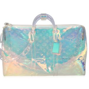 Louis Vuitton Pre-Loved x Virgil Abloh Monogram PVC Prism Keepall Bandoulière 50